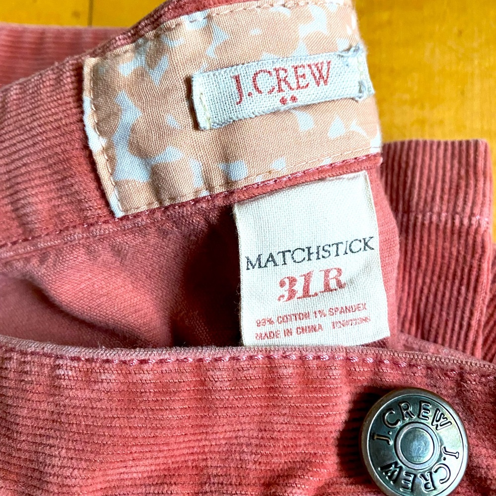 J Crew matchstick cords